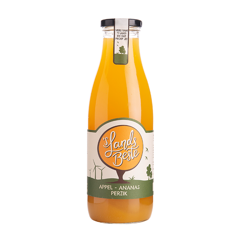 Appel-Ananas-Perziksap 750 ml van 'S Lands Beste | Kaas & Borrelz
