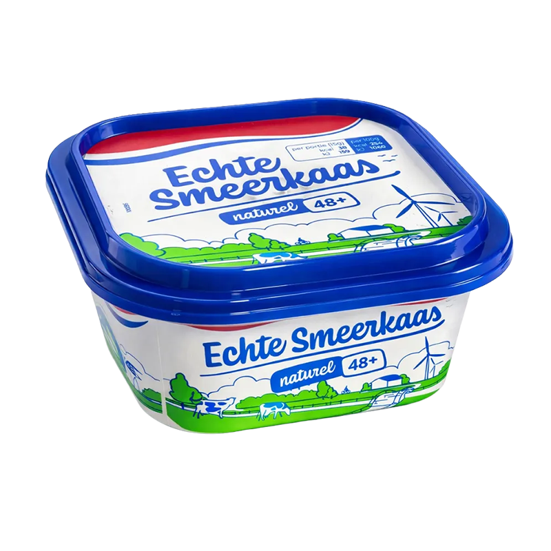 Echte Smeerkaas 48+ naturel, kuipje 100 gram | Kaas & Borrelz