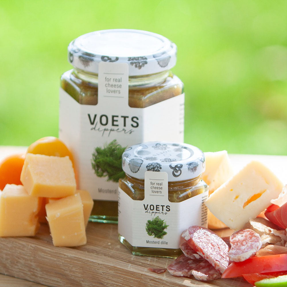 Mosterd Dille Saus in Voets kaasdipper collectie | Kaas & Borrelz