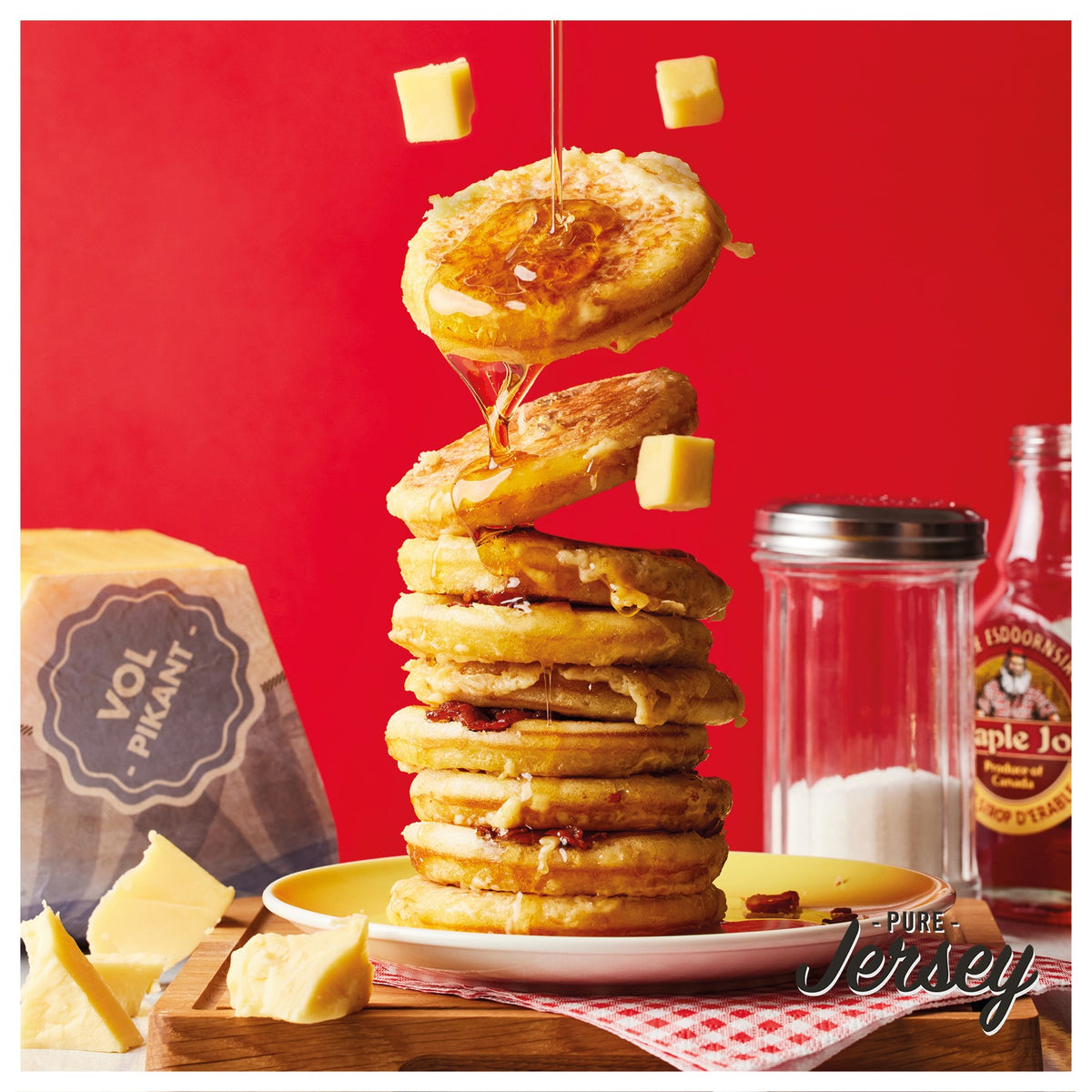 Pure Jersey Vol Pikant – Pure Jersey kaas vol pikant pannenkoeken | Kaas & Borrelz