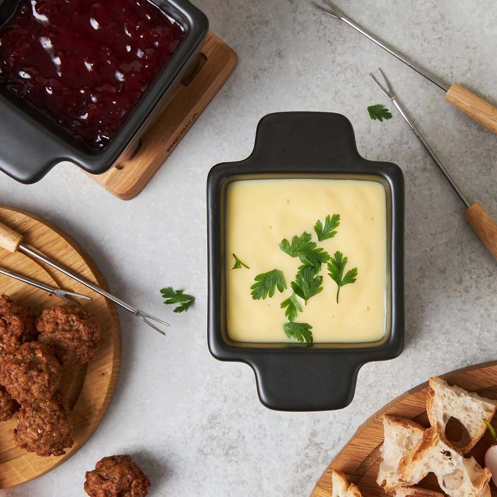 Tapas fondueset mini – Tapas Fondue Nero, sfeerfoto | Kaas & Borrelz