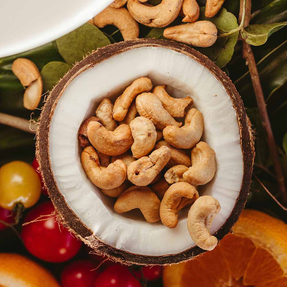 Cashewnoten gezouten – gezouten cashewnoten close-up | Kaas & Borrelz