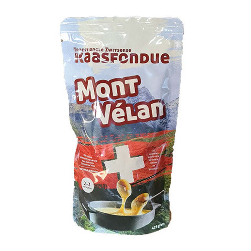 Mont Vélan kant-en-klare Zwitserse kaasfondue, zak van 425 gram | Kaas & Borrelz