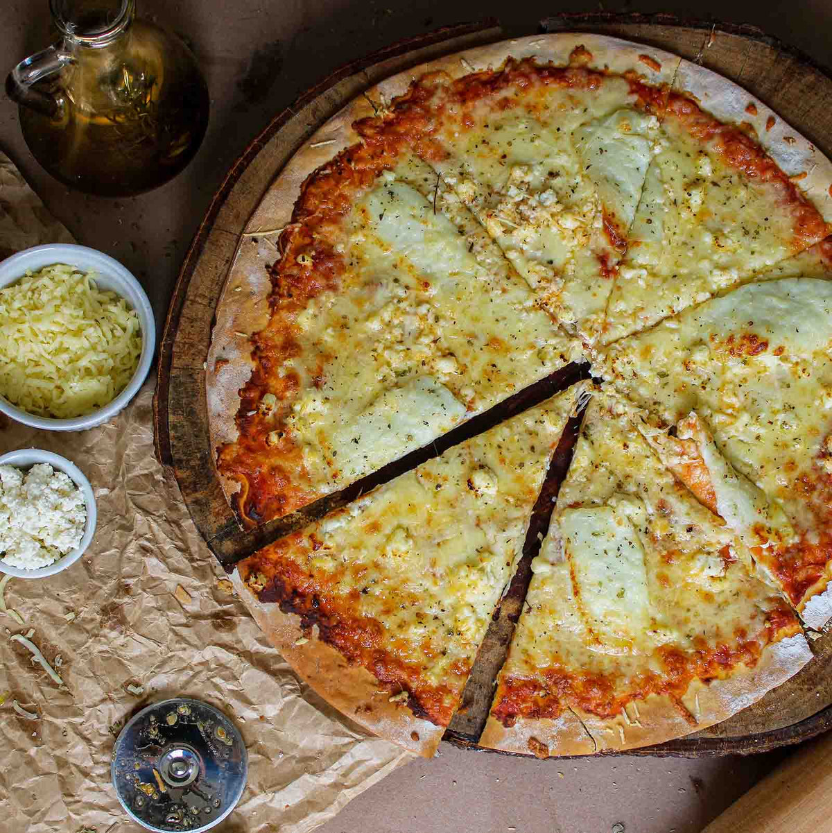 Pizza met blauwe kaas | Kaas & Borrelz