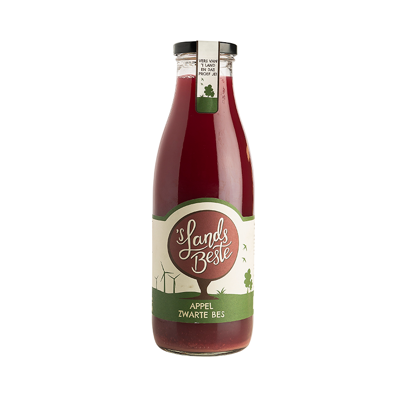 Appel-Zwarte bessensap – fles Appel-Zwarte bessensap 750 ml van 'S Lands Beste | Kaas & Borrelz
