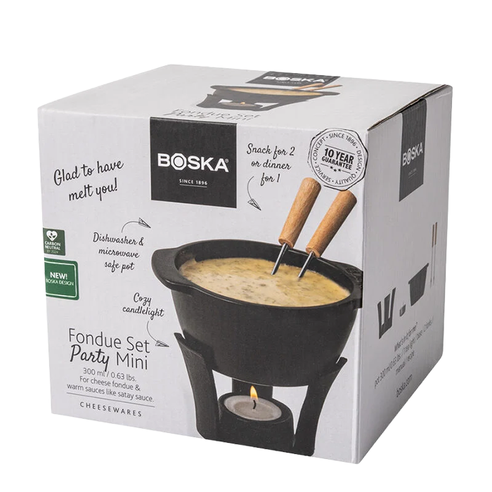 Fondueset Party Mini – Boska mini fonduepan, productfoto | Kaas & Borrelz