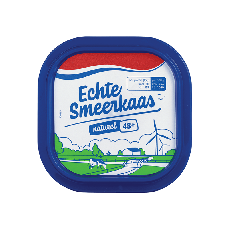 Echte Smeerkaas 48+ romige smeerkaas van Treur Kaas, kuipje 100 gram | Kaas & Borrelz