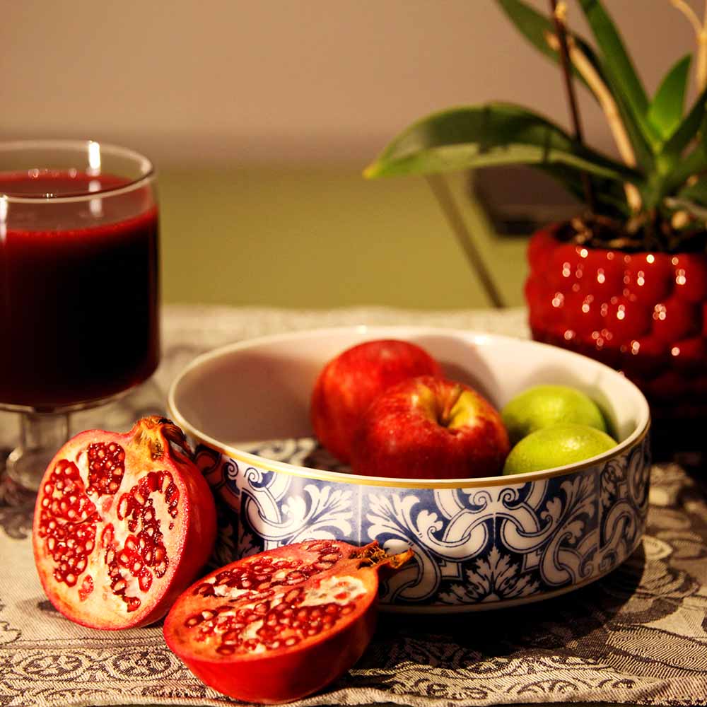 Appel-Granaatappelsap – granaatappelsap sfeerfoto | Kaas & Borrelz