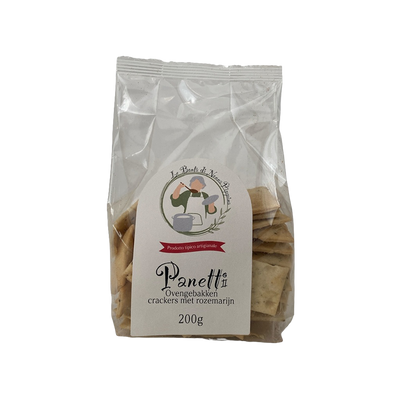 Panetti Crackers met Rozemarijn 200 gram | Kaas & Borrelz